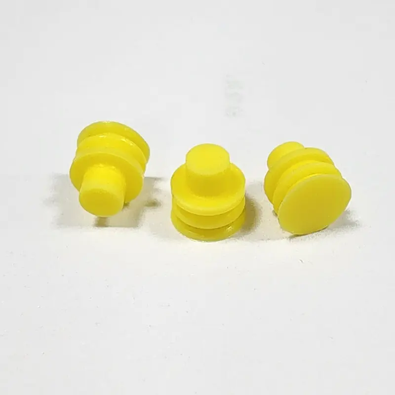 Plugue de vedação de silicone amarelo de 2,6 mm