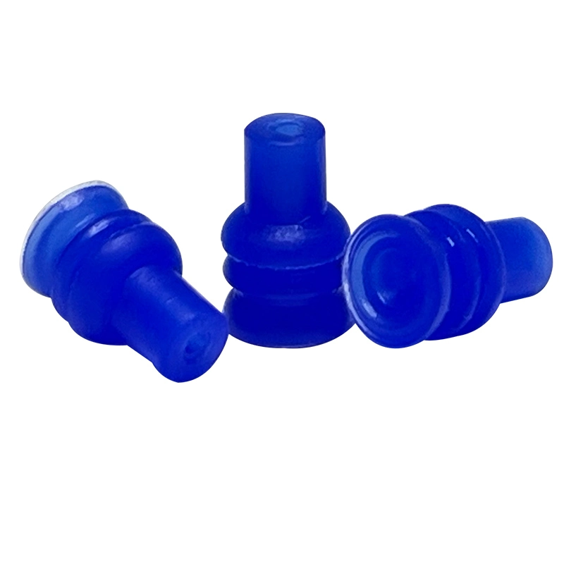 Selo de fio único azul