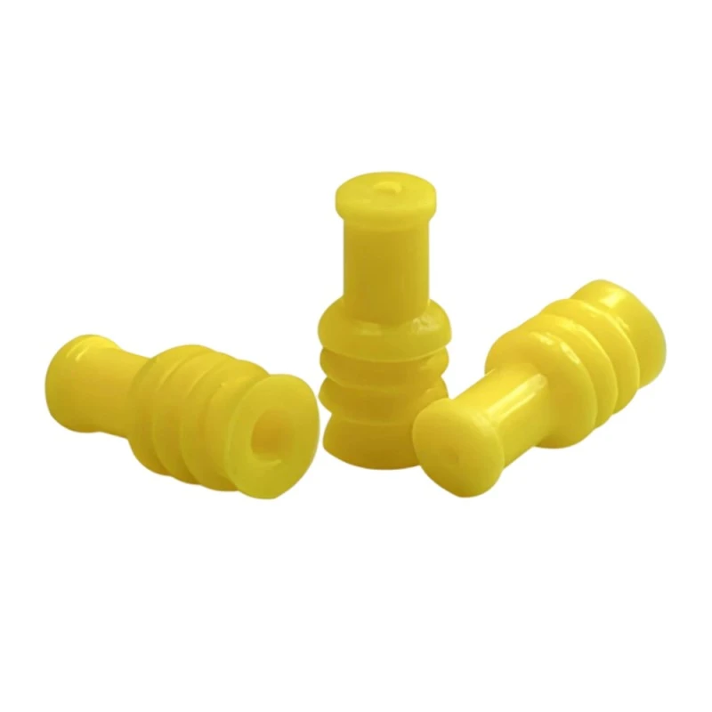 Selo de conector de silicone amarelo